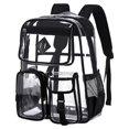 thumbnail image 2 of Sac à Dos Transparent pour l'École en PVC Sac à Livres Transparent pour Filles Approuvé pour Stade Sac à Dos Transparent, 2 of 9