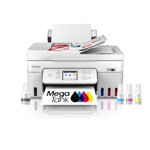 Canon Megatank G4280 Imprimante tout-en-un sans fil [Megatank] Imprimer, copier, numériser Impression mobile ─2.7" LCD Couleur Touchscreen - Auto Document Feeder et Auto Duplex