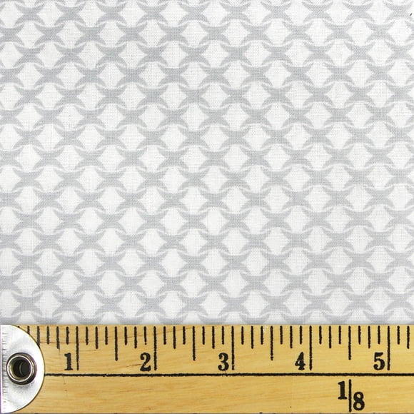Fabric Creations Grey Wavy Diamond Cotton Fat Quarter 45 × 53 cm (18 × 21 in), 18x21