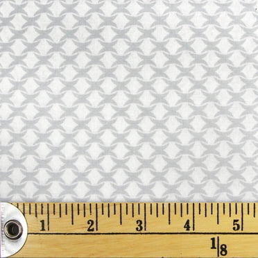Fabric Creations Grey Wavy Diamond Cotton Fat Quarter 45 × 53 cm (18 × 21 in)