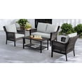thumbnail image 1 of HOMETRENDS Belmont 4-Piece Patio Conversation Set, 1 of 8