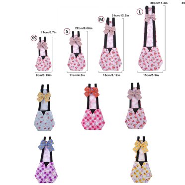 Cute Printing Breathable Duck Diapers Adjustable Lovely Lightweight Wear-resistant Farm Bowknot Chicken Diaper Washable Reusable Poultry Supplies Pink Rabbit L