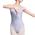 thumbnail image 4 of RKSTN Jumpsuits for Women Dance Practice Suspender Backless Solid Color Jumpsuit Gymnastics Slim Fit Round Neck Summer Exercise Rompers, 4 of 5