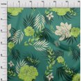 thumbnail image 3 of oneOone Rayon Dark Green Fabric Florals Craft Projects Decor Fabric Printed By The Yard 56 Inch Wide, 3 of 4