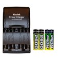 thumbnail image 1 of Kodak Chargeur Intelligent AA / AAA + 4 AA (2600 mAh) + 4 AAA (1200 mAh) Piles AccuPower NiMH, 1 of 1