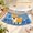 A_base7685, variante sur Tapis de Bain Courbé, Tapis Absorbant et Lavable avec Endos Antidérapant pour Abris de Douche d'Angle et Baignoires