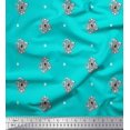 thumbnail image 1 of Soimoi Silk Fabric Diamond & Paisley Block Decor Fabric Printed Yard 42 Inch Wide, 1 of 3