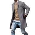 thumbnail image 1 of Qertyioot Hauts pour Hommes Automne Hiver Décontracté Manches Longues Bouton Veste Mode, 1 of 6