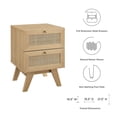 thumbnail image 5 of Modway MOD-7050-OAK Soma Table de Nuit à 2 Tiroirs Oak, 5 of 5