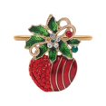 thumbnail image 1 of Cloth Napkin Hollow Pattern Christmas Wreath Gold And Silver Metal Thanksgiving Dinner Table Alloy Wedding Decoration, 1 of 15