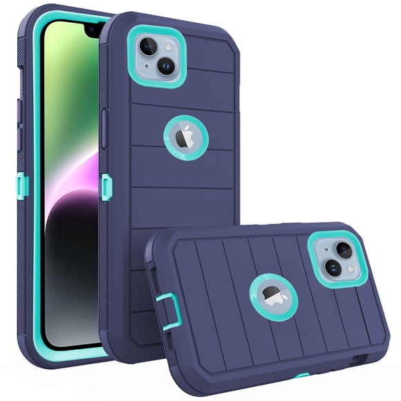 Asuwish Phone Case for iPhone 13 Mini 5.4 inch Hybrid Rugged Shockproof Hard Protective Drop Proof Full Body Heavy Duty Mobile Cell Cover iPhone13mini i-Phone 13minicase i iPhone13mini Women Men Blue