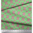 thumbnail image 2 of Soimoi Polyester Crepe Fabric Dot & Floral Artistic Decor Fabric Printed Yard 52 Inch Wide, 2 of 5