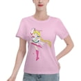 thumbnail image 1 of T-Shirt Basique à Manches Courtes pour Femmes Sailor Moon Lièvre Lunaire, 1 of 6