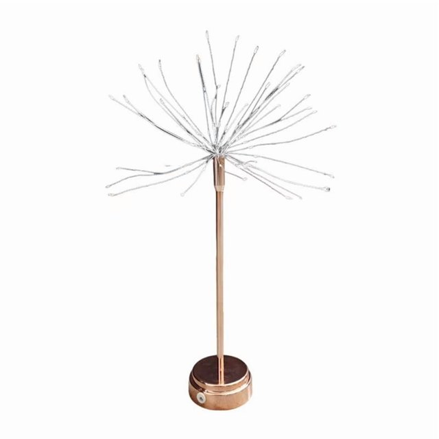 B Led Copper Wire Lamp B With Data Cable For Home Decor Dandelion Firework Design Plastic Material Usb Powered And Energy Efficient