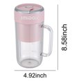 thumbnail image 3 of TIMIFIS Juicer Machines Portable Juicer Type-C Rechargeable Travel Juicer Cup Electric Mini Personal Size Blenders For Smoothies And Shakes Fruit Juice Mixer With 8 Blades For Travel -, 3 of 6