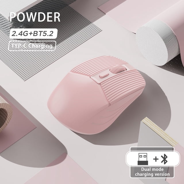 Tws Mouse,Computer Mice Tws,Tws Mouse For Laptop,Slim Silent Rechargeable Mouse,Tws 2.4G Silent Mouse Desktop Laptop Bluetooth Rechargeable Tws Mouse (rechargeable Mode)