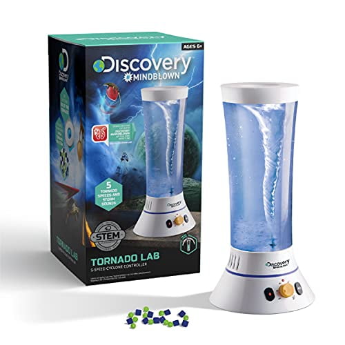 Discovery Tornado Lab Educational Learning Activity Kit - 5-Speed Cyclone Controller STEM Experiment Set for Kids Ages 6+