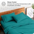 thumbnail image 3 of Bare Home Pillowcase Set - Premium 1800 Collection - Double Brushed - Ultra Soft - King Size, Emerald, 2 Count, 3 of 7