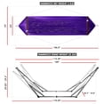 thumbnail image 2 of Tranquillo Hamac Double avec Support Capacité de 550 Lb Hamac Double en Acier Inoxydable avec Barre d'Étalement/support de Hamac Robuste et Flexible Portable, Extérieur Intérieur, Violet, 2 of 5