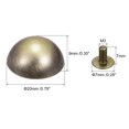 thumbnail image 2 of Unique Bargains 20x9mm Screw Back Rivets Hollow Round Head Leather Studs Bronze Tone 8 Pack, 2 of 5