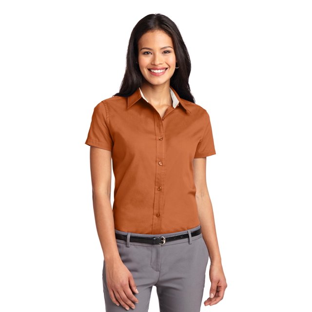 Port Authority Chemise à Manches Courtes pour Femmes Entretien Facile L508