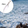 thumbnail image 2 of mmirethe 20Pieces Leurres de Pêche Leurres de Pêche Réalistes Leurres Réfléchissants Argent L 1Set, 2 of 6