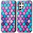 thumbnail image 5 of Compatible with Samsung Galaxy S23 Ultra 5G Wallet Case,Premium Leather Flip Wallet Case with Card Slots Kickstand Magnetic Buckle Shockproof Protective Cover for Galaxy S23 Ultra, 5 of 5