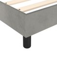 thumbnail image 5 of vidaXL Bed Frame Light Grey 100x190 cm Twin Velvet, 5 of 5
