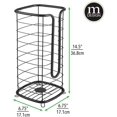 thumbnail image 4 of Decorative Metal Free Standing Toilet Paper Holder Stand with Storage for 3 Rolls of Toilet Tissue - for Bathroom/Powder Room - Holds Mega Rolls - Satin, 4 of 7