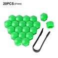 thumbnail image 4 of serony 20 Pieces Car Wheel Nut Caps Auto Hub Screw Cover Automobile with Clip Green 21mm 1Set, 4 of 6