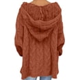 thumbnail image 4 of RKSTN Sweaters for Women Fashion Loose Large Size Color Hood Long Sleeves Sweater Tops Fall Sweaters, 4 of 7