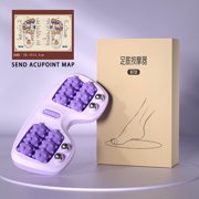 EGNMCR Foot Foot Foot Pedicure Home Leg Acupoint Magnetic Four-row Roller Foot massager massager