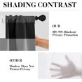 thumbnail image 5 of Black Grey Kitchen Curtains Dark Grey Window Curtains Valance and Tier Set 36 Inch, White Modern Rod Pocket Short Tier Curtain for Bathroom, Abstract Small Cafe Curtains for Living Room, 5 of 5