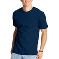 thumbnail image 1 of Hanes Mens Beefy-T Classic Crewneck Cotton Tee, S, Navy, 1 of 1