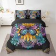thumbnail image 2 of YST Boho Butterfly Bedding Comforter Set, 7-Piece, Cute Animal & Kawaii Wildlife, Full, 2 of 4