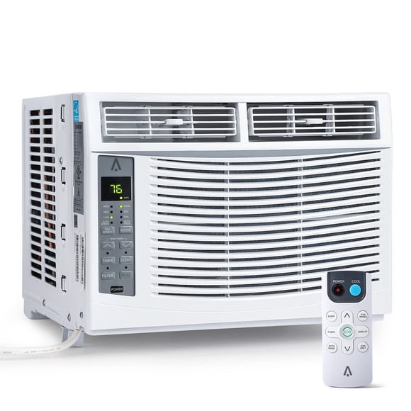 Eastvita 6000 BTU Window Air Conditioner - Wifi Enabled/Smart AC with App/Remote Control/Easy Install/Energy Efficient/Cools 550 Sq Ft/White for Large Rooms
