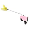 thumbnail image 2 of Agiferg New Pet Toys Spring Tease Cat Feather Stick Cat Interactive Toy Strap Holder, 2 of 4