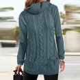 thumbnail image 2 of Yuyuzo Chandail Oversize pour Femmes Col Roulé Manches Longues Tricoté Confortable Couleur Unie, 2 of 5