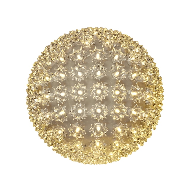 Novelty Lights LED 7.5in 100 Light Starlight Sphere, Twinkle Warm White