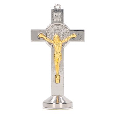 Holy CrucifixCrucifix Golden Silver Zinc Standing Crucifix Crucifix Decoration Multi-Functional