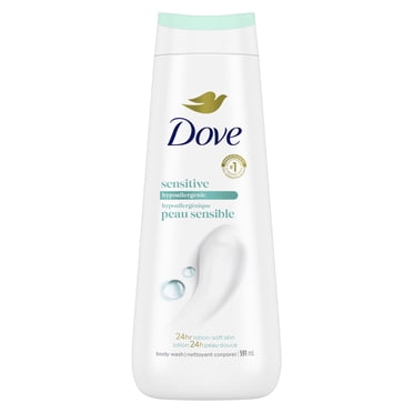 Dove Nettoyant Corporel pour 24 H de Peau Douce Hypoallergénique Peau Sensible, 591 ml