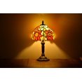 thumbnail image 4 of Tiffany Style Table Lamp Bedside Desk LED Lamp Shades Bedroom Stained-Glass 14.5'' Height Multi-Color, 4 of 4