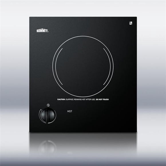 Summit Appliances CR1115 115V single burner cooktop in black ceramic glass