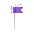 thumbnail image 2 of Unique Bargains Flag Map Push Pins, 1 Inch Travel Map Pins with Plastic Head, Purple, 100Pack, 2 of 6