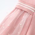 thumbnail image 3 of LOVZFMLL Girls' Summer Short Sleeve Ruffled Lace Round-Neck Embroidery Mesh Princess Bow Skirt, 3 of 8