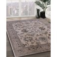 thumbnail image 2 of Ahgly Company Indoor Rectangle Mid-Century Modern Puce Purple Oriental Area Rugs, 2' x 5', 2 of 6