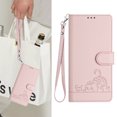 thumbnail image 4 of iPhone 14 Case ,Cat PU Leather Crossbody Lanyard Strap RFID Magnetic Wallet Compatible with iPhone 14 Cover, 4 of 5