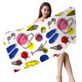 thumbnail image 4 of Sandproof Beach Blanket Lightweight Microfiber Beach Towel Super Lightweight Colorful Bath Towel Sandproof Beach Blanket Multi-Purpose Towel for Travel Swimming Pool Sand Towel Beach Towel, 4 of 4