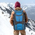 thumbnail image 1 of Hiking Backpack, Multi Functional Mountaineering Bag, Large Capacity Waterproof Pack, Lightweight Outdoor Gear for Travel, Load Reduction Design, 50 Liter Capacity, 2.16 Pound Weight, 1 of 8