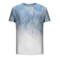 thumbnail image 5 of HKEJIAOI Mens Spring Summer Casual Sports Color Block Raglan Sleeves Round Neck T Shirt, 5 of 5